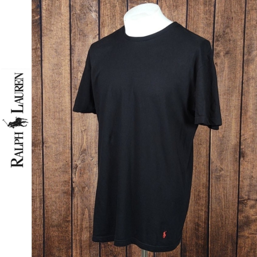 NWOT Red Pony on Black Crew Neck T-shirt